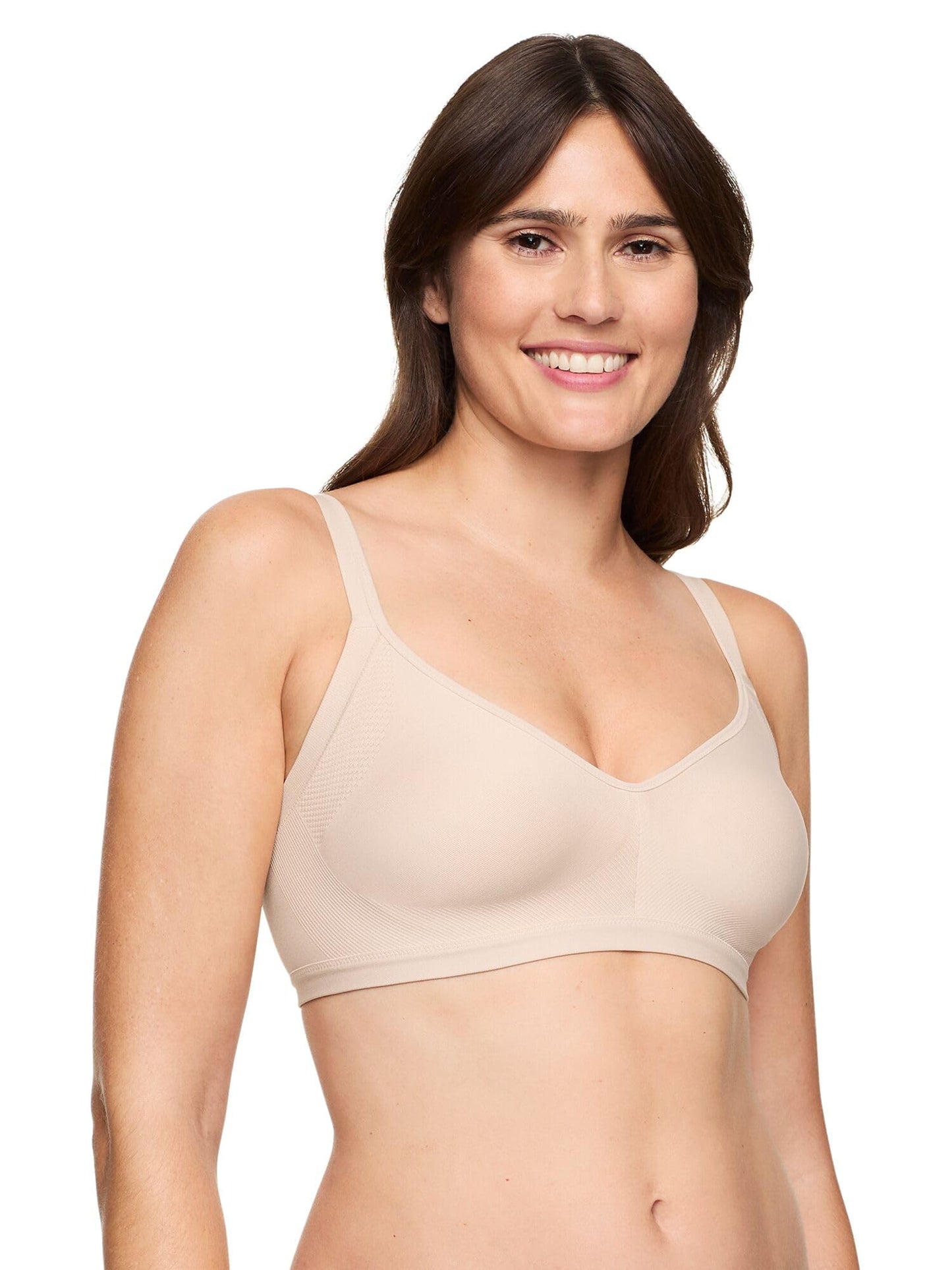 Underarm-smoothing With Seamless Stretch Wireless Lightly Lined Comfort Bra Rm3911a