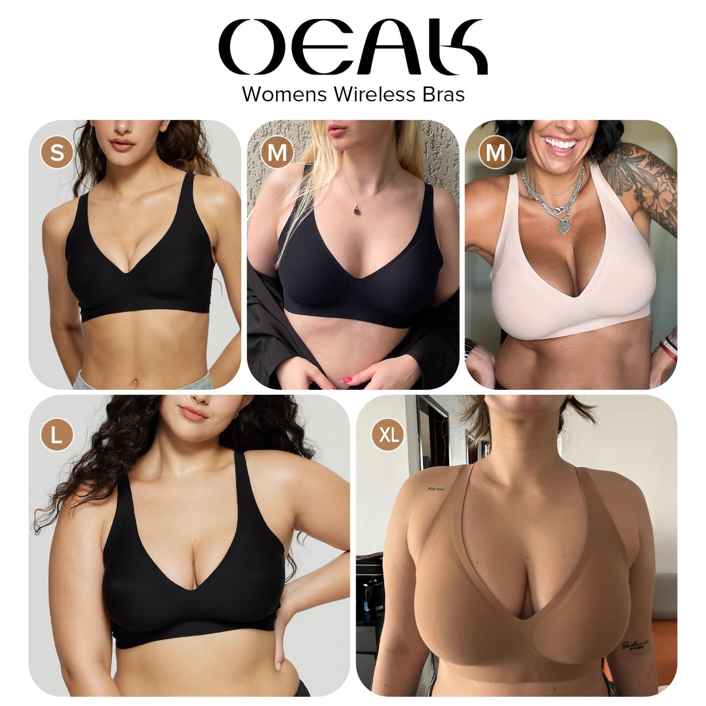 Womens Deep V Bras Comfortable Bras Support Push Up Bralettes Low Cut no Underwire Bras Plunge Seamless Tshirts Bras